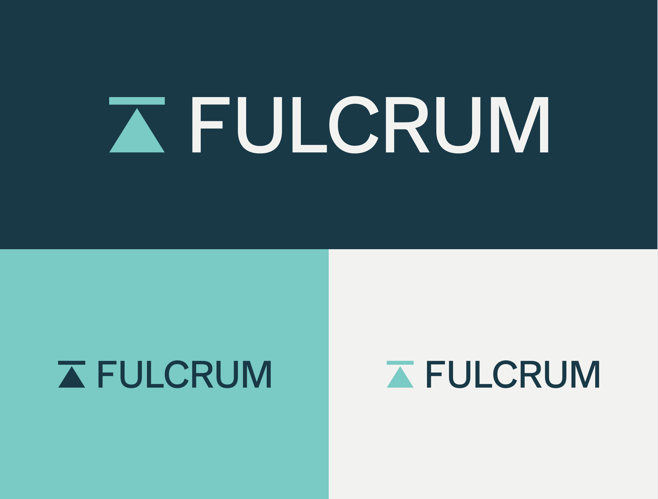 Fulcrum new brand identity created by freshly brewed marketing